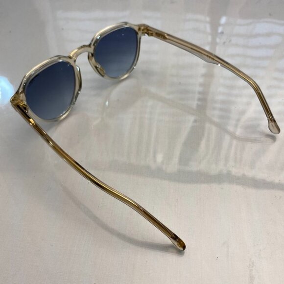 Carrera 314/S Round Sunglasses Clear Frame Blue Gradient Lens main image 12